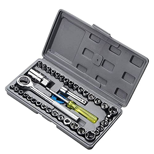 Image of Yancorp 40 In 1 Pcs Wrench Tool Kit & Screwdriver And Socket Set