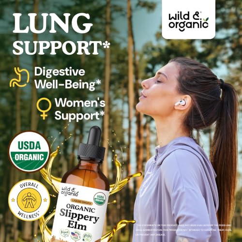 Wild & Organic Slippery Elm Liquid Drops