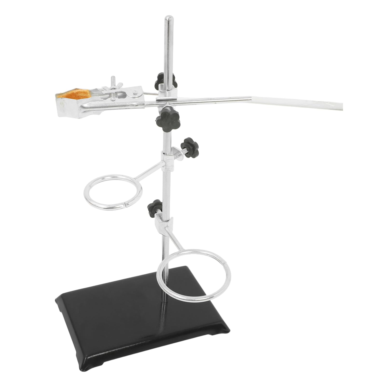 LIFKOME Laboratory Stand Kit Adjustable Heavy Duty Lab Support Equipment with Clamps for Flask and Beaker for Chemistry Physics Experiments Research Centers