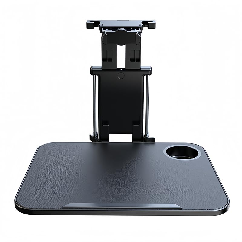 Mesa de Coche Compatible con Hyundai Kona EV, Mesa Plegable para Asientos Traseros Coche con Soporte para Tablet y Portavasos, para Viajes, Trabajo, Comidas,with Phone Mount