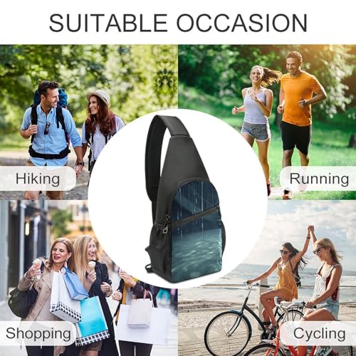 Mochila deportiva tipo sling para senderismo y uso casual miniatura 6