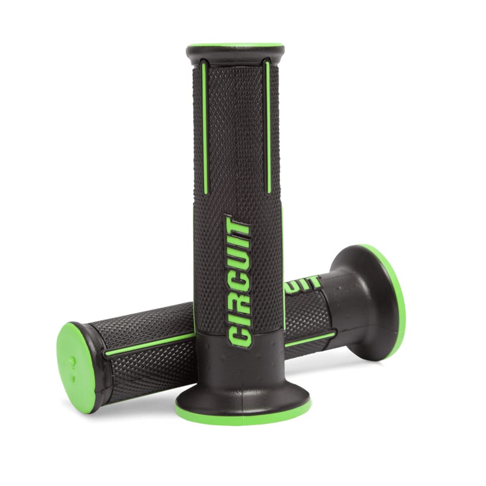 CIRCUIT equipment MA053-217 Grip Speed Racing Opened Tip Black/Green