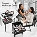 Kosmetik Trolley 5 in 1 Kosmetikkoffer Trolley Make up Koffer Groß Friseurkoffer mit Rollen Schminkkoffer Beauty Case Nagelkoffer,Hellschwarz