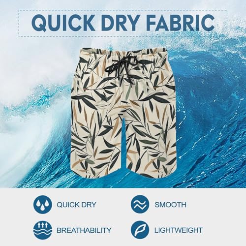 Floral Swimming Trunks for Men with Compression Hawaiian Quick Dry Print Board Shorts Summer Beach Shorts with Pockets4