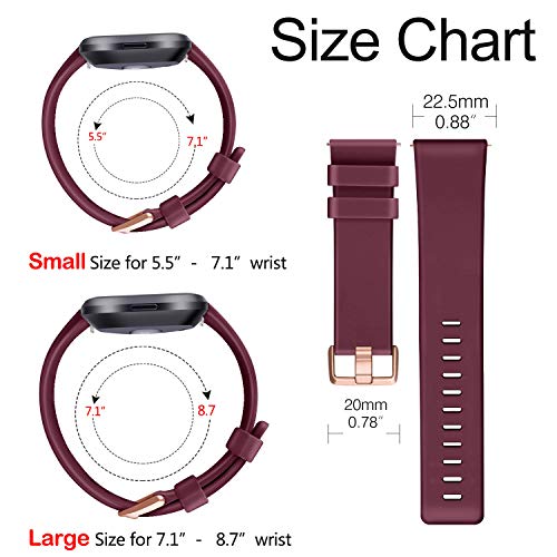 Image of AK Sports Bands Compatible for Fitbit Versa /Versa 2 /Versa SE, Soft Multi-Colors Wristbands for Fitbit Versa Lite Smart Watch Women Men