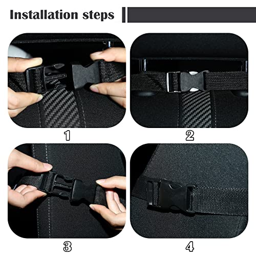 Miniatura 7 de Romon Protector Asiento Coche Silla Bebe,Organizador De Asiento Trasero Para Coche, Resistente Al Agua Y Fácil De Limpiar, Tejido Oxford Organizador De Asiento Con Mucho Espacio De Almacenamiento