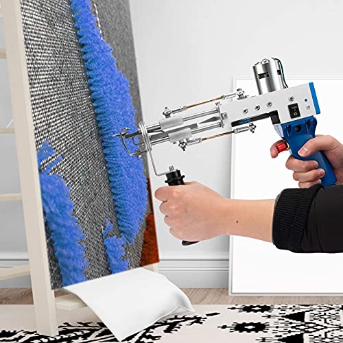 Pistolet do tuftingu dywanowego - ręczna szybka maszyna tkacka do 5-40 szwów na sekundę, 2400 obr./min, elektryczne narzędzie tkackie do projektów DIY