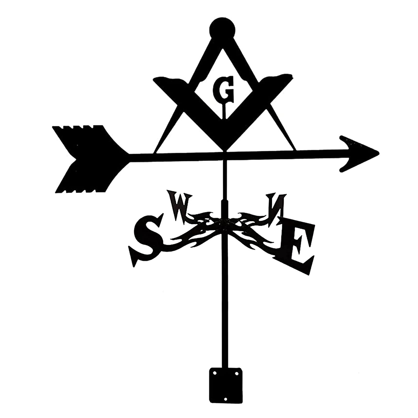 WIQUYBML wind vane Weathervane Stainless Steel Wind Vane For Yard for Garden Retro Creative Arrow Direction Indicator Stake Cupolas Farm Sheds Measur