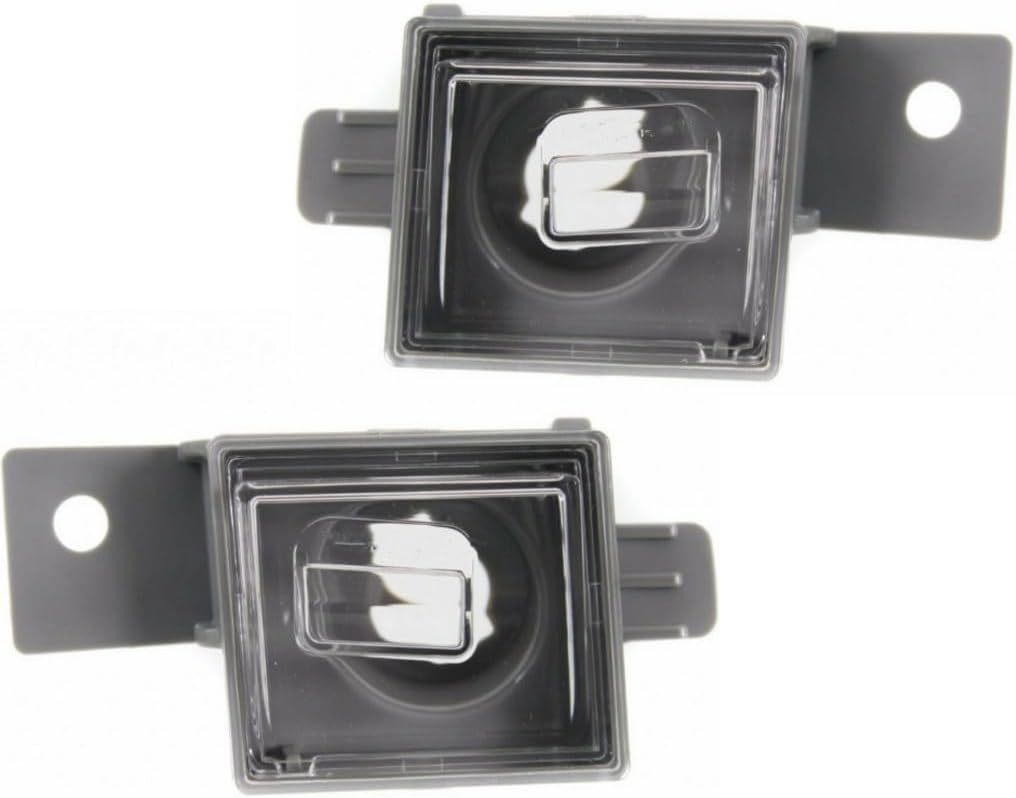 KarParts360 For Chevy Silverado 1500 License Plate Light 2014 15 16 17 18 2019 Passenger Side | Chrome | CAPA Certified | GM2875101 | 23251665