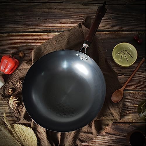 Wok de acero al carbono con tapa y superficie antiadherente miniatura 3