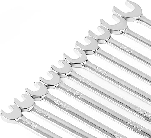 Miniatura 6 de Juego de mini llaves inglesas de extremo abierto, llave combinada, juego de llaves pequeñas, métricas y SAE (SAE)