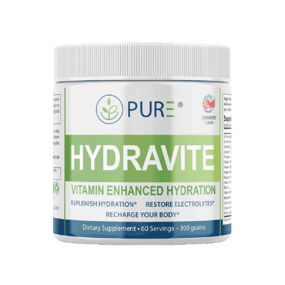 PURE Hydravite, A Vitamin Based Hydration Formula, Replenish Hydration, Restore Electrolytes, Recharge