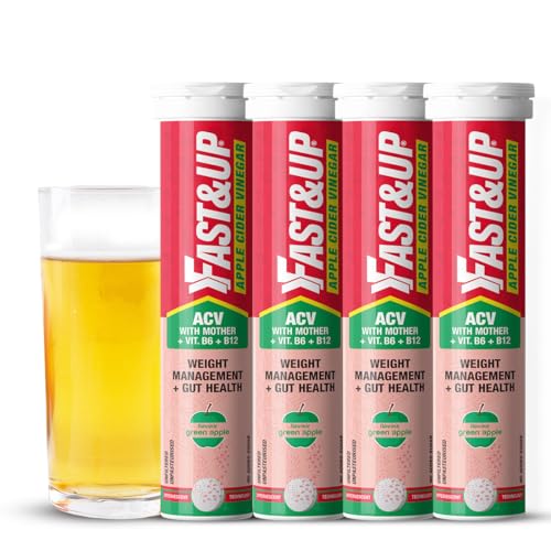 Fast&Up Apple Cider Vinegar Effervescent Tablets | 500mg ACV with...