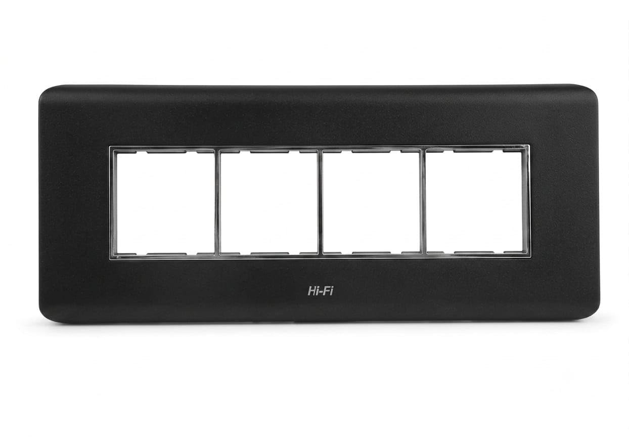Hi-Fi Electric Flatino™ 3 Module Wood Plate matte black, Pack of 1 (matte black, 8 module, 1, count, 10)-image-18