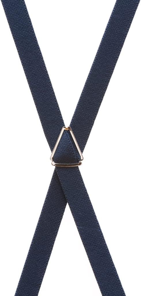 Suspender Store Skinny Matte Satin Suspenders - 3/4-Inch Wide Elastic - X-Back - Clip - 9 Colors & 2 Sizes