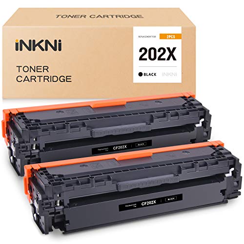 INKNI Compatible Toner Cartridge Replacement for HP 202X CF500X for Color Laserjet MFP M281fdw M254dw M281cdw M280nw M254nw M254dn M281dw (Black, 2-Pack)