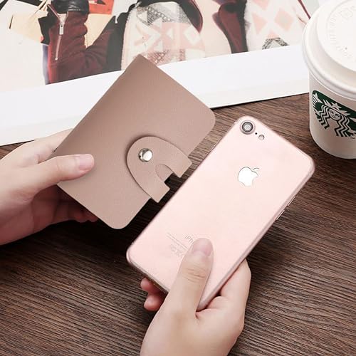 Image of Kraptick Card Holder Wallet for Men & Women - Credit Card Holder Organizer Multi Slot Card Case Wallet Compact Visiting Card Holder Slim Pocket Card Organizer for Daily Use & Travel (Khaki)