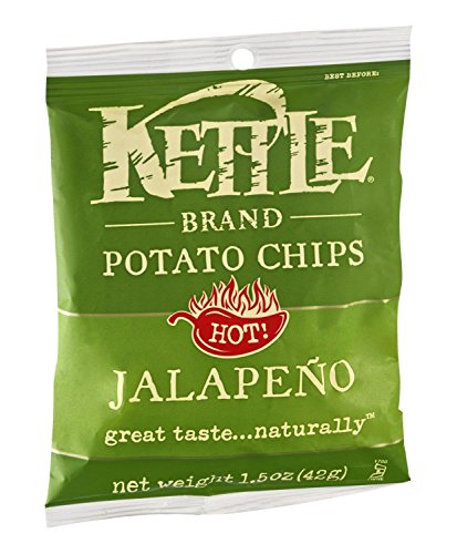 Kettle Brand Jalapeno Potato Chips, 1.5 Ounce - 24 per case.