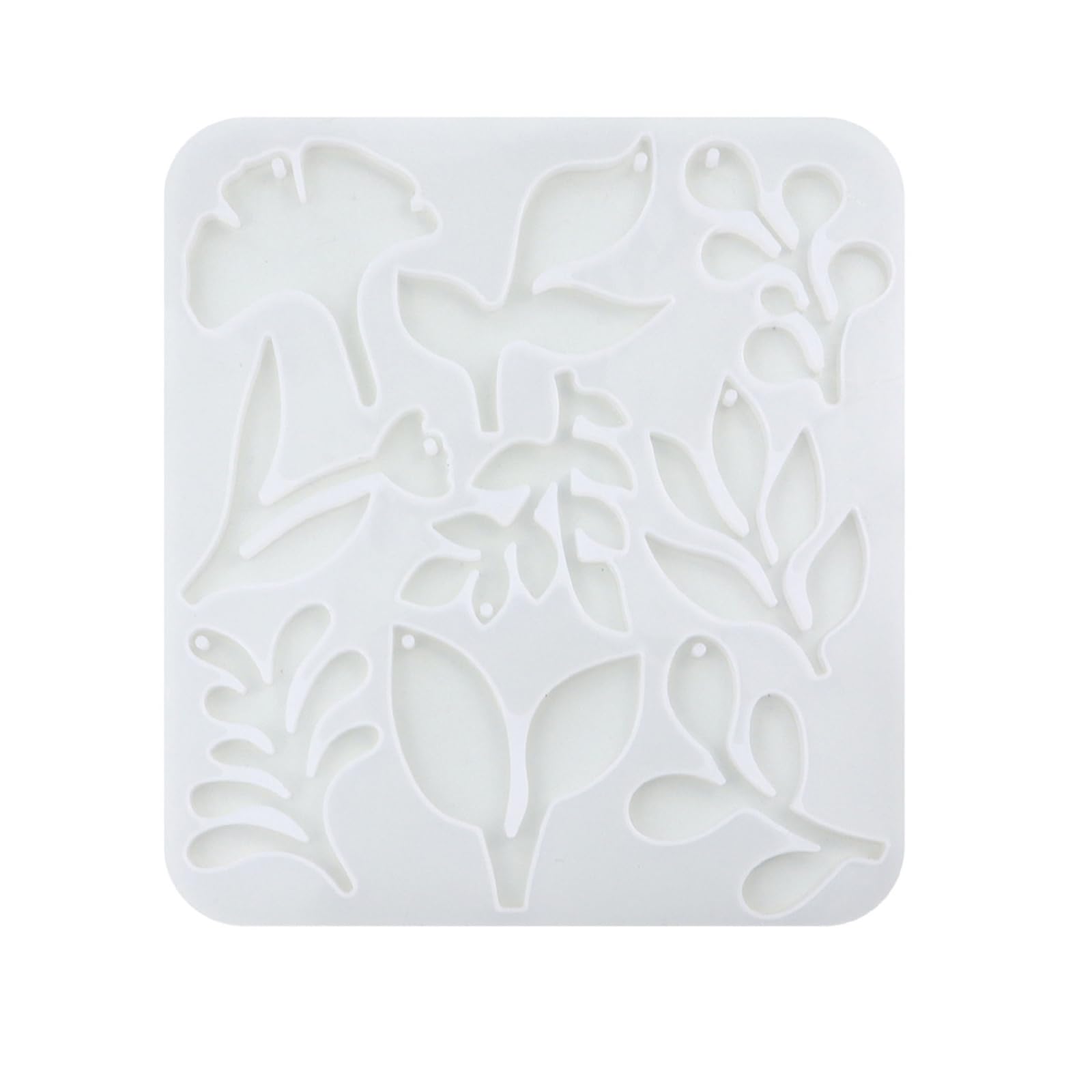 Kalttoy Earring Resin Molds with Holes Resin Jewelry Molds Epoxy for Earrings Pendant Keychain Jewelry Making Silicone Mold