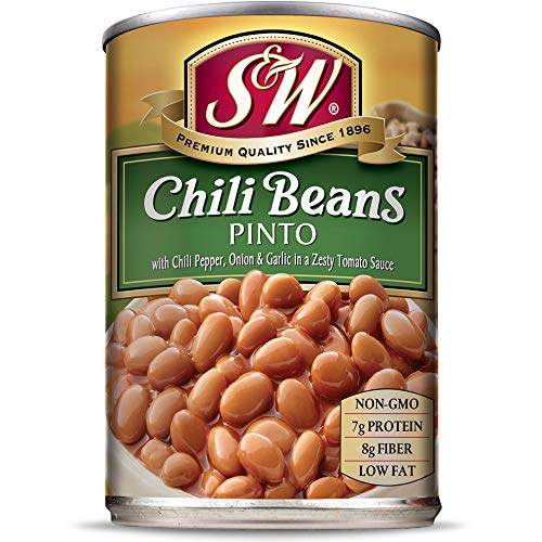 S & W, Pinto Chili Beans, 15.5 Ounce Can (Pack Of 6) #TOP3