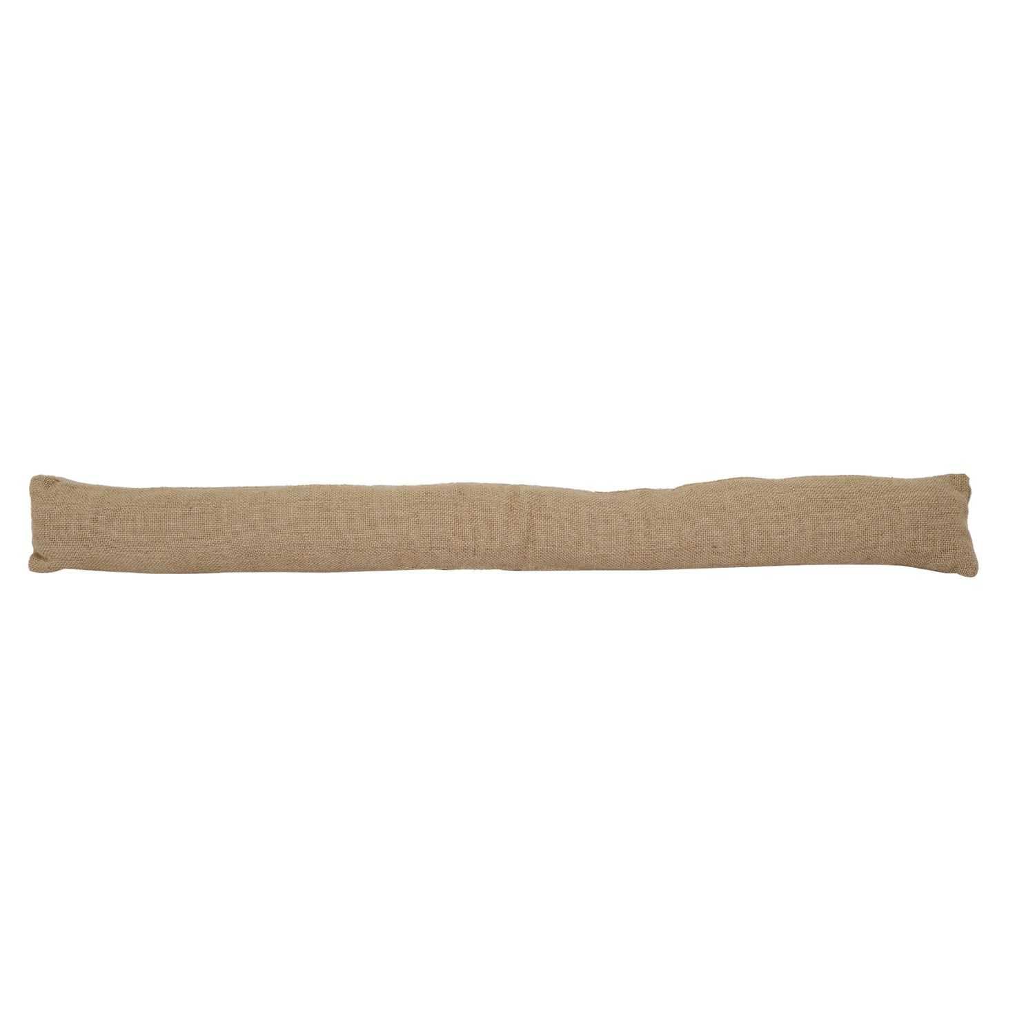 HOME DECO FACTORY, TX0249 Burlete de Yute Natural, diseño rústico, bloquea Las Corrientes, fácil de Instalar, Resistente y ecológico, marrón, 90 cm, Tela de Yute