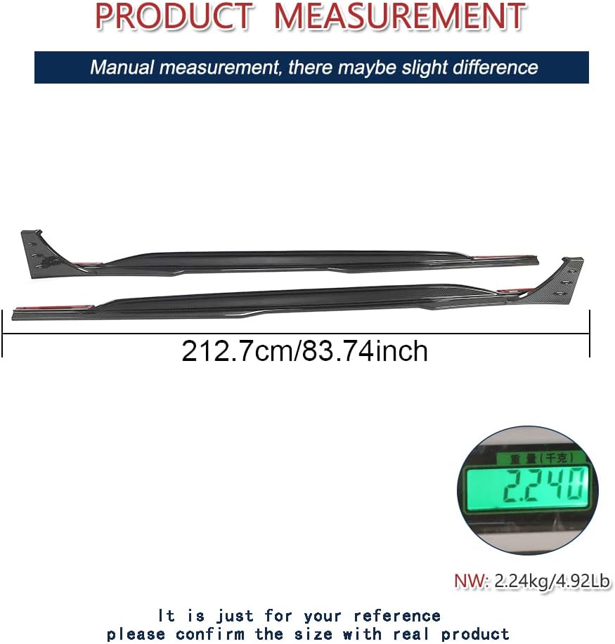 Dry Carbon Fiber Side Skirts for Audi RS6 Avant Wagon 2019UP Car Side Skirt Extension Rocker Panel Factory Outlet