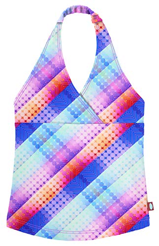 Image of Polkadot Girls' UPF 50+ Swim Halter Top by City Threads