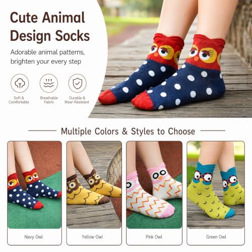 Image of Cute Animal Design Women's Socks Casual Cotton Crew Novelty Socks