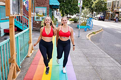 Image of Handful The FaV Bra, Medium Support Sports Bra, Pockets, Removable Pads, Deep Plunge Neck Line