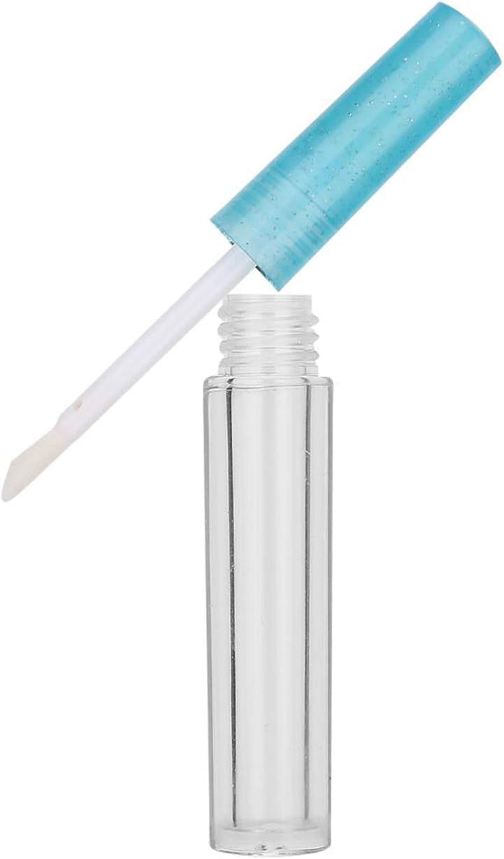 Gegong 20 PCS 1.3ml Empty Lip Gloss Tube, Reusable Lip Container Liquid Lipstick Tube Empty Lip Gloss Bottle for DIY Lipstick Samples Refillable Makeup (Blue)