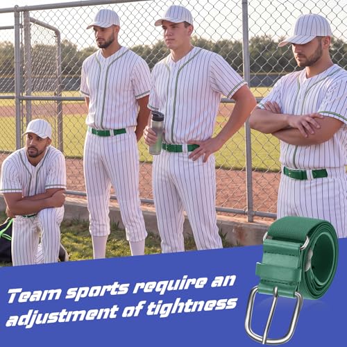 Image of Hercicy 3 Pieces Adult and Youth Baseball Softball Uniform Belts, Adjustable Size Uniform Belt