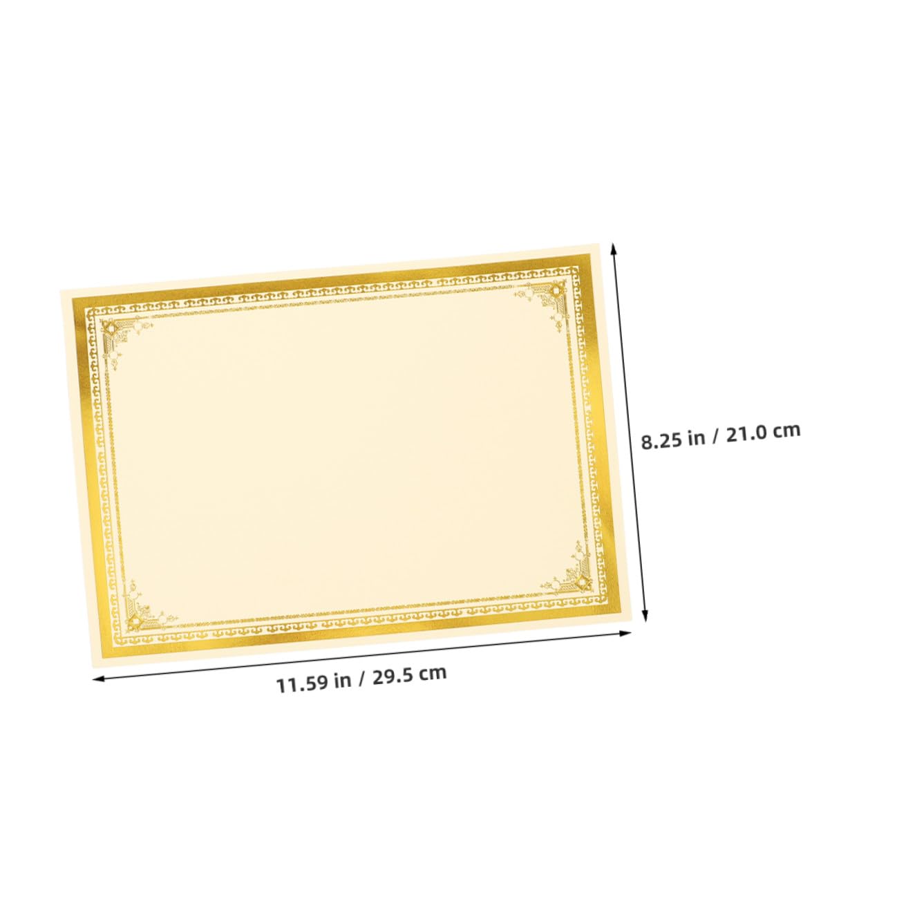 35 Stück A4 Blanko Zertifikatspapier 210x297mm Bedruckbar und Beschreibbar Dekoratives Auszeichnungs und Diplompapier für Büro und Zuhause