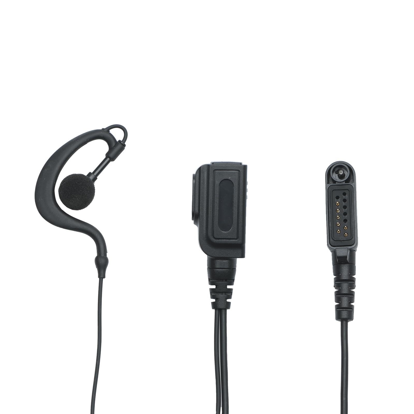 Auricolare con microfono PTT compatibile con Hytera PD602 PD682 PD662 HP780 X1e Walkie Talkie radio bidirezionale a forma di G