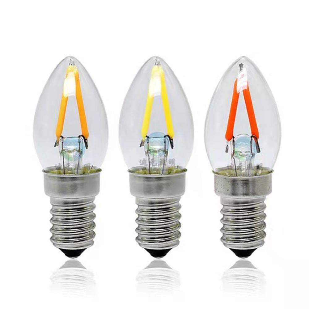 10 Pcs 3V 120MA 38MM LED Filament Edison Bulbs Incandescent Light Accessories Cold Warm Light Diode for Repair — view 4