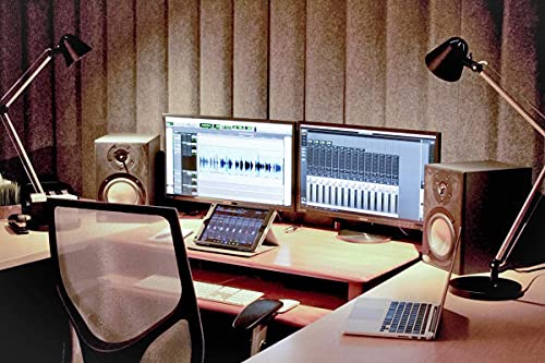 Versare Versipanel Acoustical Partition Wall - Sound Panel Room Divider, Flexible Arrangement, Easy Roll-Up Storage (Powder Blue, 8' X 6'6") #TOP4