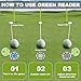 Lousrnman Golf Green Reader, Ball Marker for Putting Green with High Precision Horizontal Bubble, Golf Accessories Putt Aid Tool with Hat Clip (3 Pcs BlackMix)
