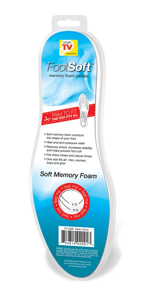 Soft Memory Foam Shoe Insoles for Men and Women