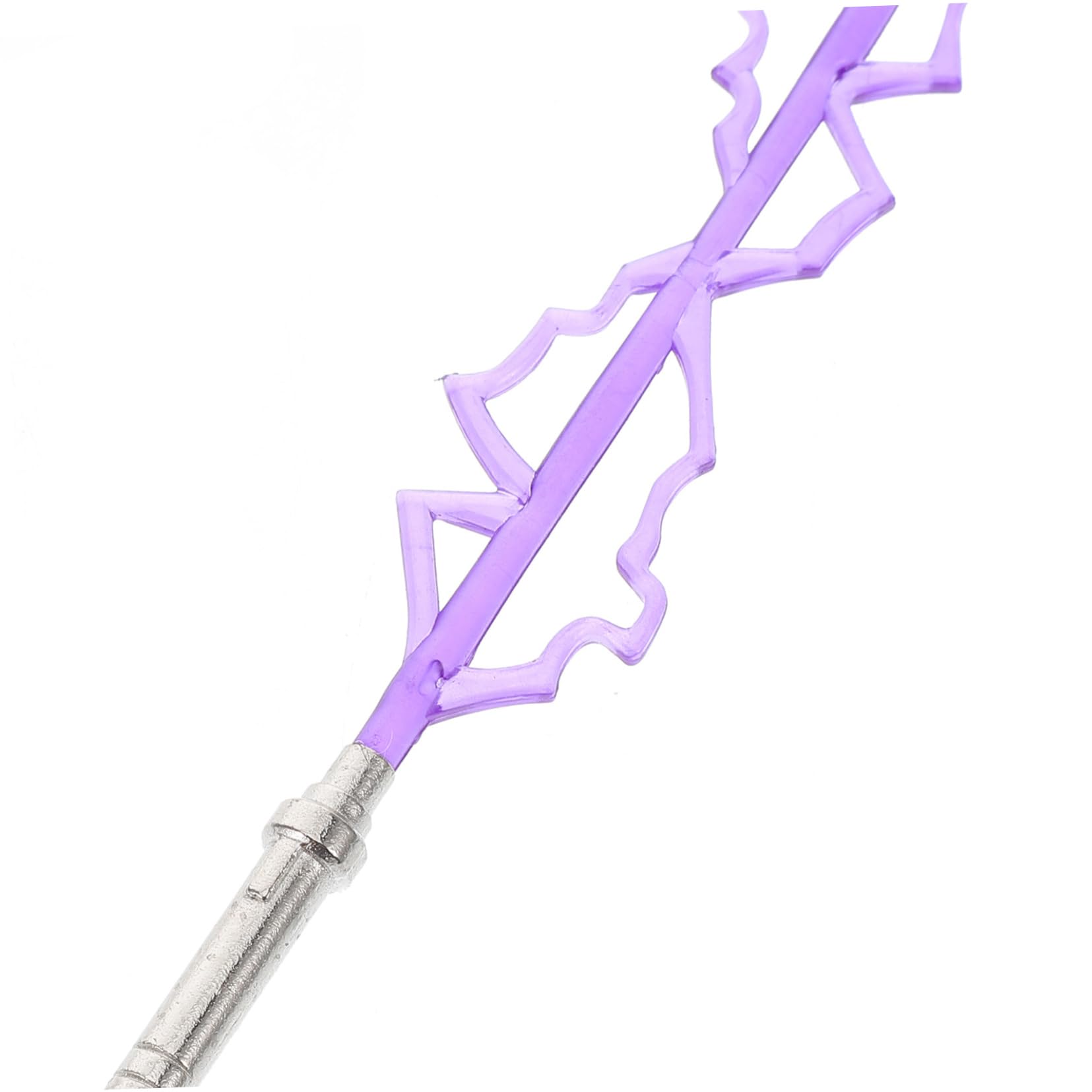 Alloy Sword Model 1/100 Scale Sword with Purple Plastic Figure and Light up Cosplay for Collectors and Decor - Image 3