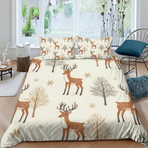 Housse de couette cerfs coucher de soleil pour chambre garçon - 4