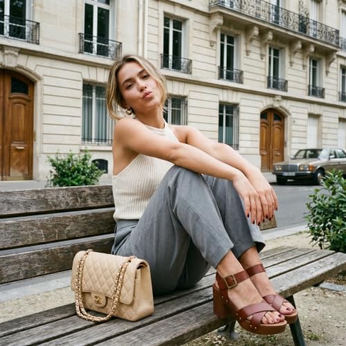Image of Dunes Women's Sayer Faux Wood Sandal +Comfort Foam & LiteSole Technology