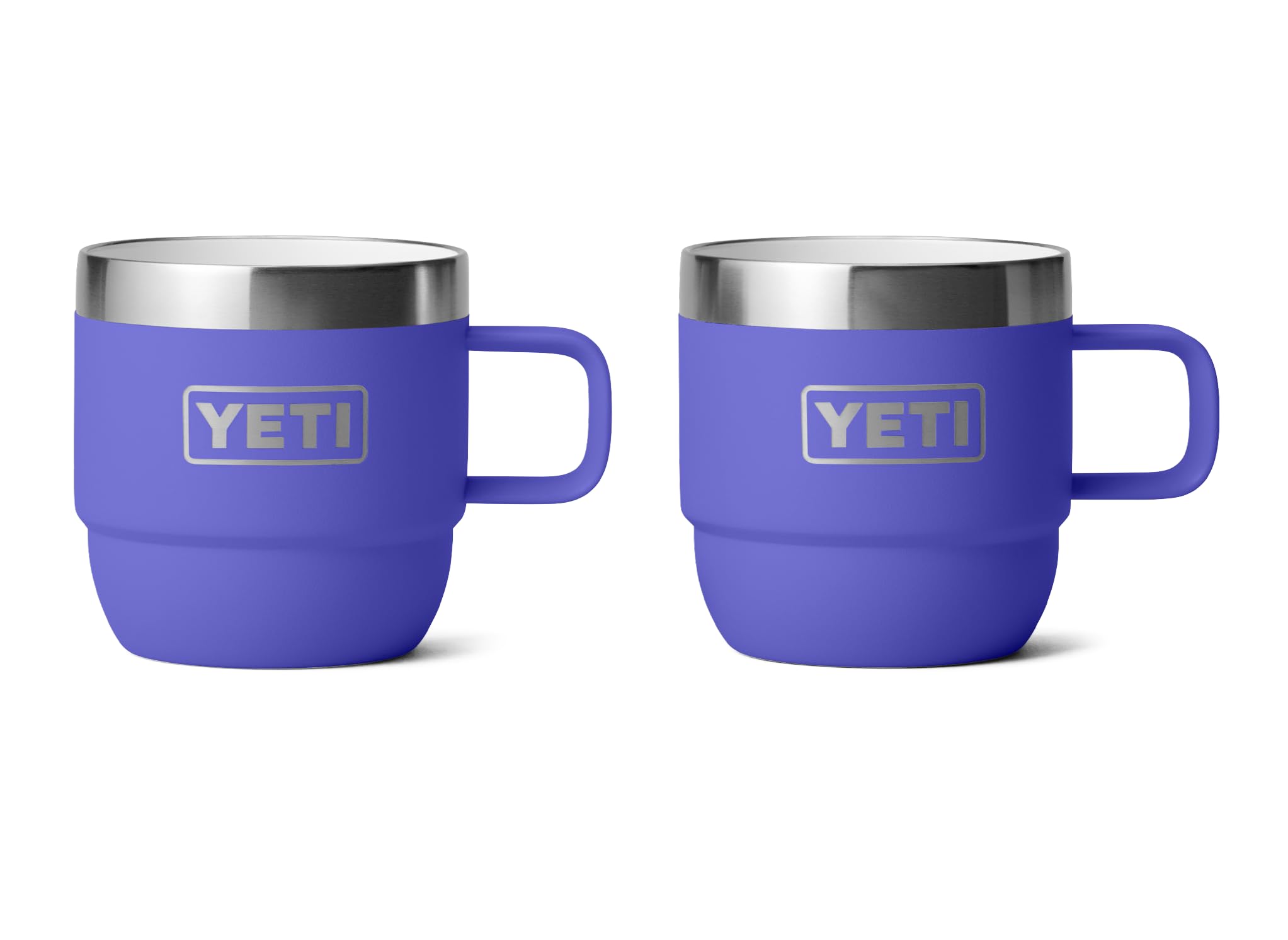 YETI Rambler Espresso Mug, Vacuum Insulated Stainless Steel Stackable Mug, Ultramarine Violet, 2 Pack 6 oz (177 ml)
