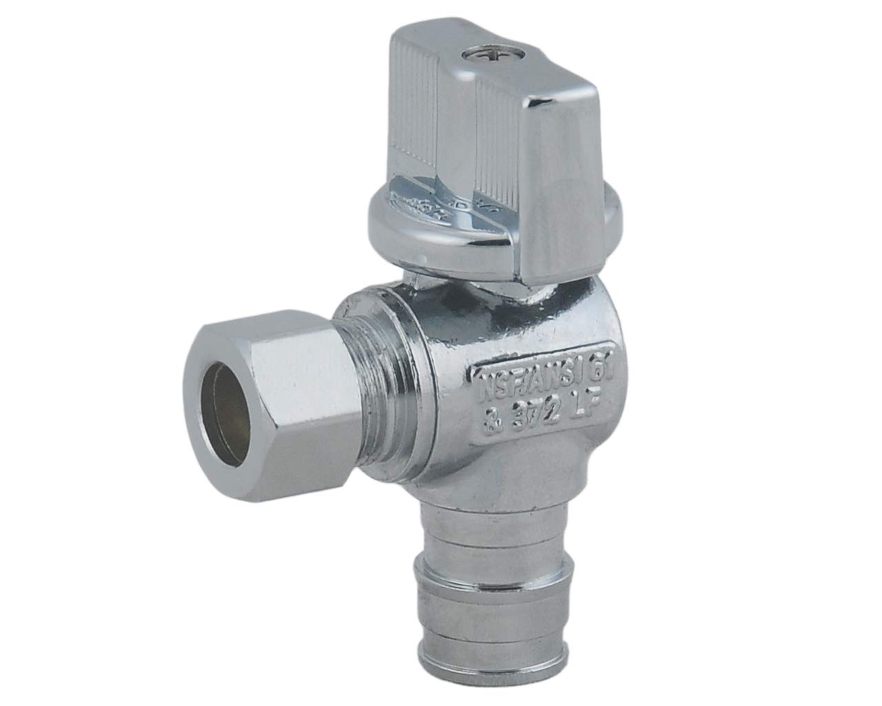 LD Valve- 1/4 Turn Angle PEX A Stop Valve, 1/2-in Exp(F1960) x 3/8