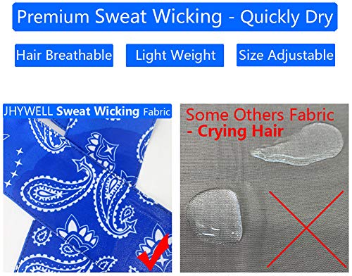Jhywell Paisley Head Tie Headbands, Tennis Tie Back Headband, Sweat Wicking Quickly Dry Hair Band For Men Women thumb #1