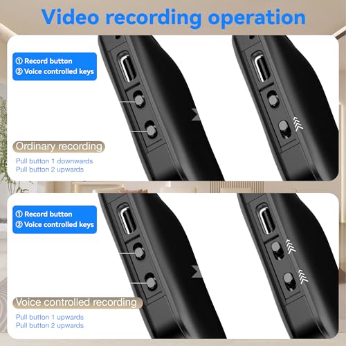 QENULORT 128GB Mini Camera, 1080P, AI Motion Detection, WiFi Remote View, Night Vision, Portable HD Security Recorder for Home, Office, Pets - Image 7