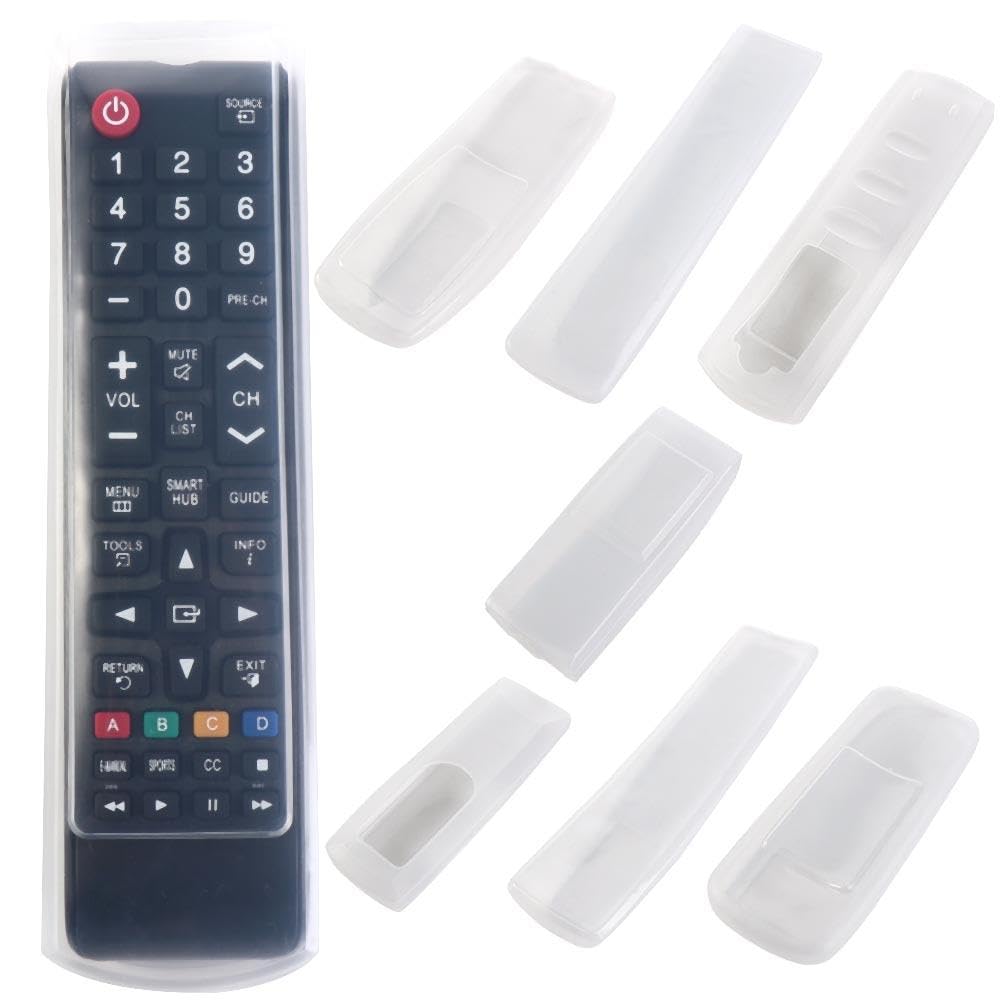 Custodia protettiva in silicone impermeabile per TV condizionatore d'aria, antiscivolo, impermeabile, antipolvere, custodia protettiva per telecomando (16 x 5 cm)