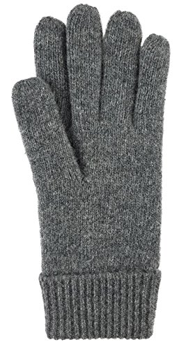 Image of BRUCERIVER Men's Pure Wool Knitted Gloves | Insulated Fleece Lining