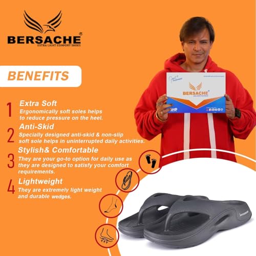 Image of BERSACHE Extra Soft Classic Casual with Regular wear with Soft Technology Wedage for Men's