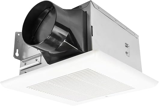 Maxx Air QuFresh BC Series Ceiling Exhaust Bath Fans, Modern Ventilation Fan System, Low Noise 80 CFM