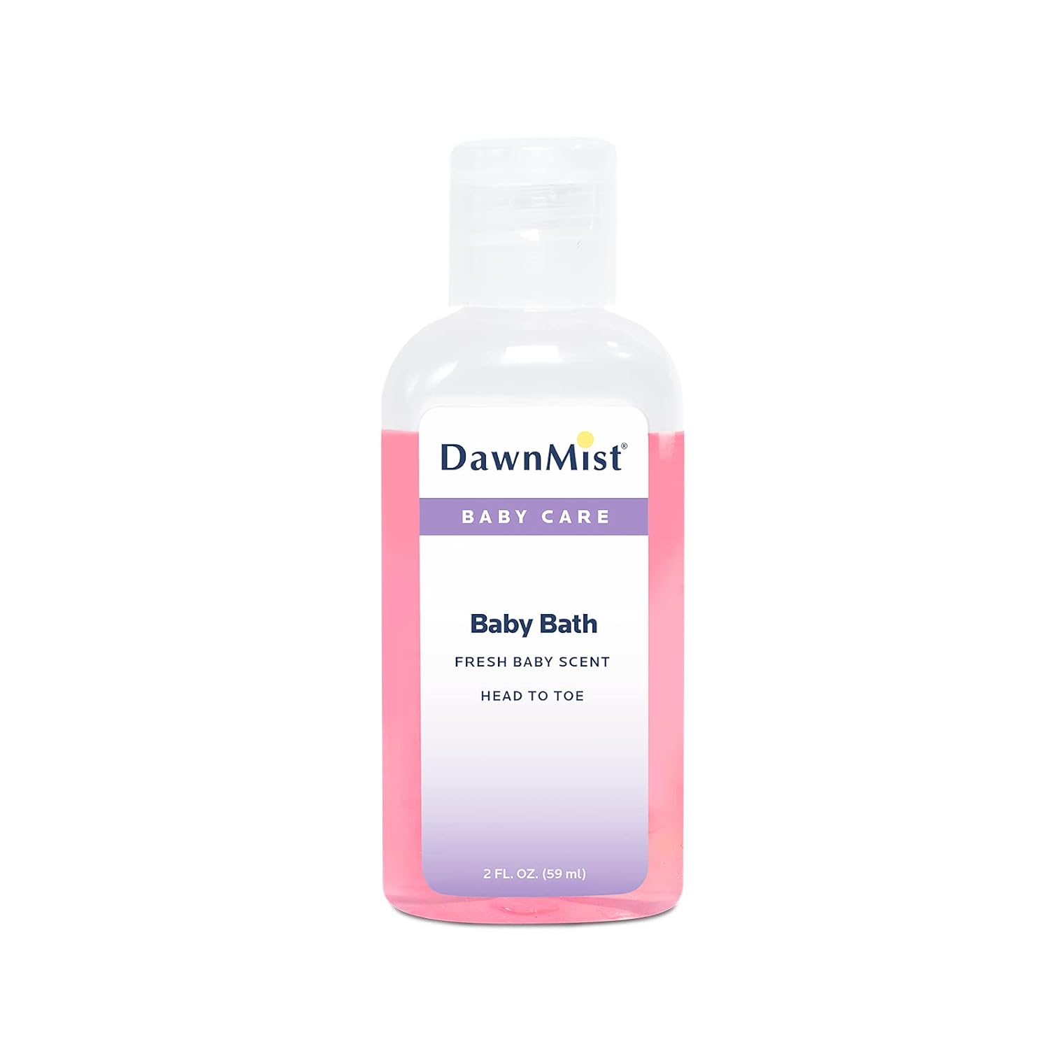 Dukal Dawn Mist Baby Bath with Dispensing Cap, 2 oz. Bottle (Pack of 144)