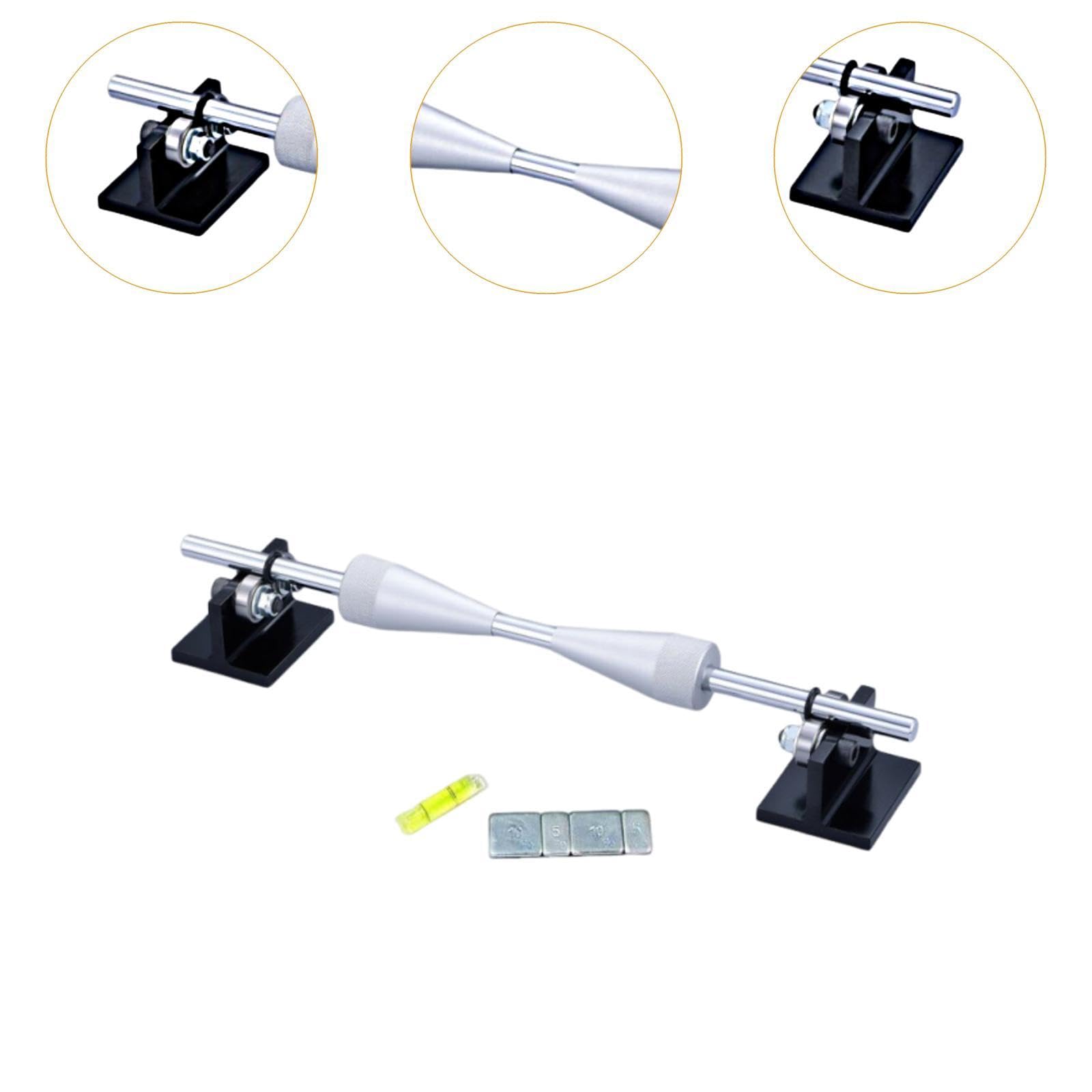 Equilibrador de Ruedas para Motocicleta, Herramienta de Taller de Aluminio, Compatible con Llantas de Moto y Remolque- A